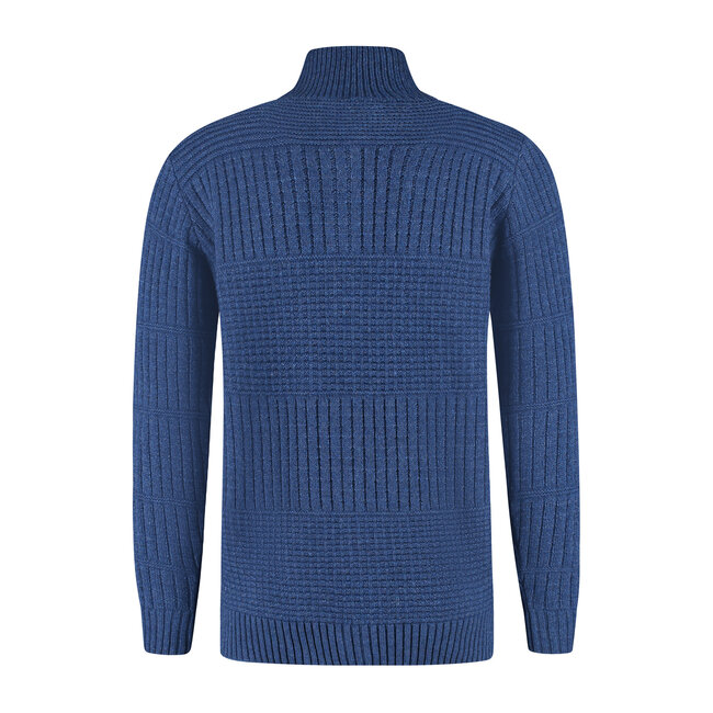 Harlingen Full Zip Sweater - Navy