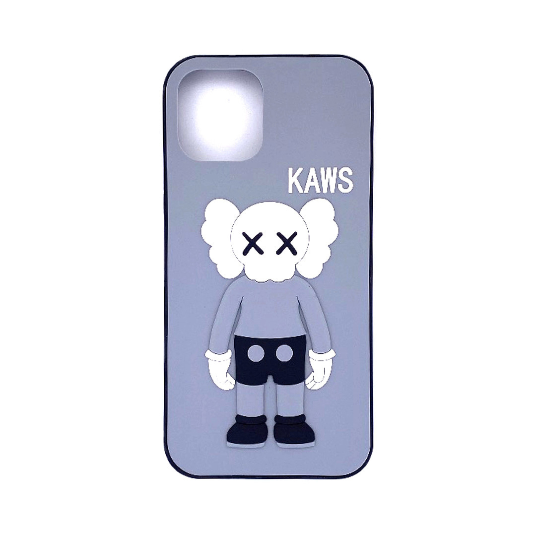 Telefoonhoesje iPhone 12 Mini - Kaws Grey Whithe Black - Bestel voor 17:00  uur = Vandaag verzonden - Minisneakerz.nl