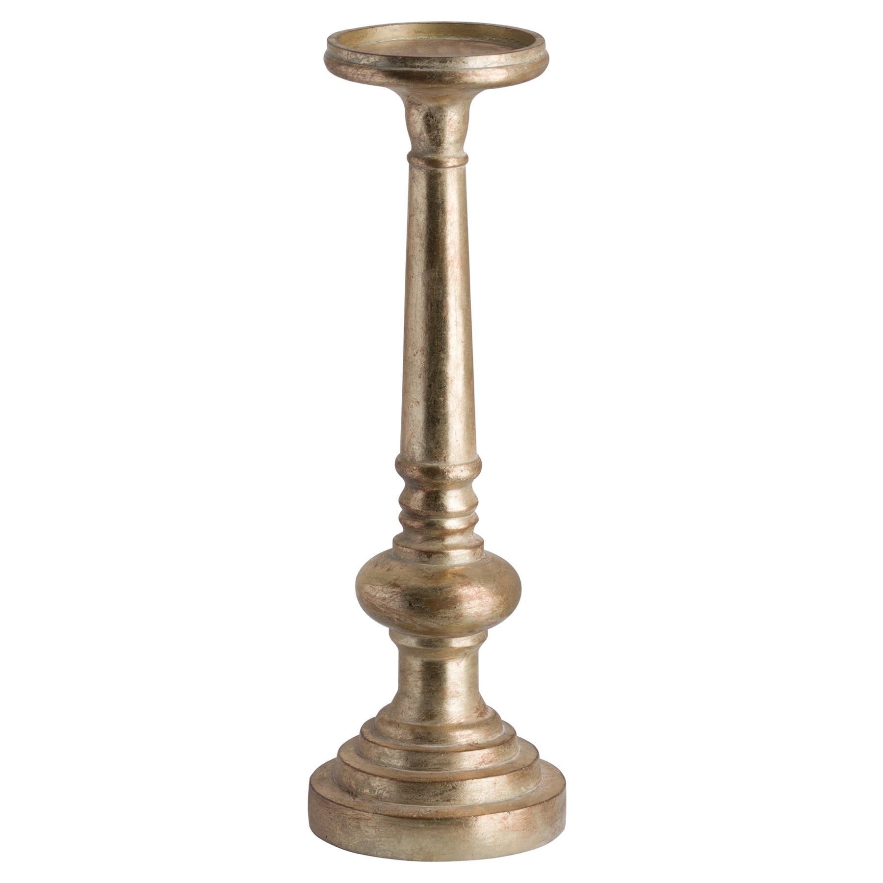 Antique Brass Effect Tall Candle Holder The Home Style The Home Style