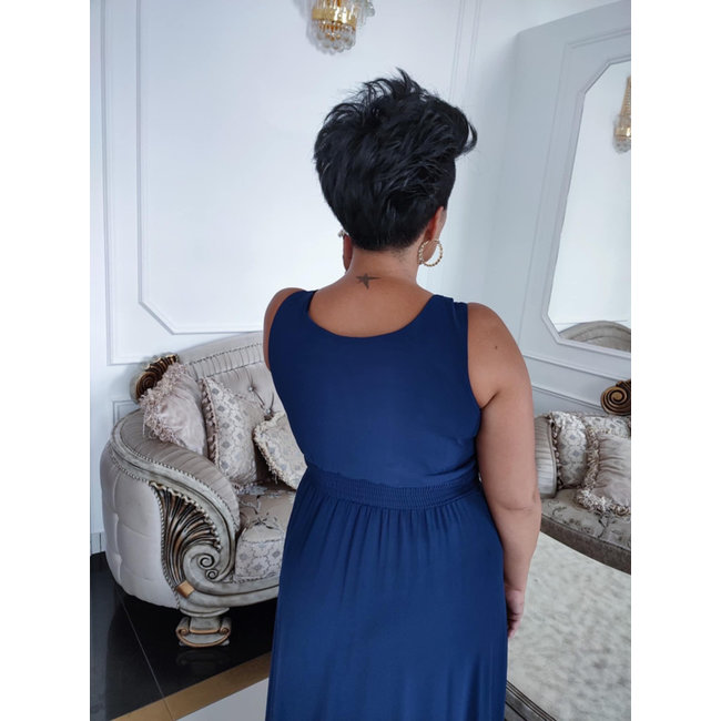 GRANDE TAILLE robe longue de ceremonie Camilla NAVY BLUE