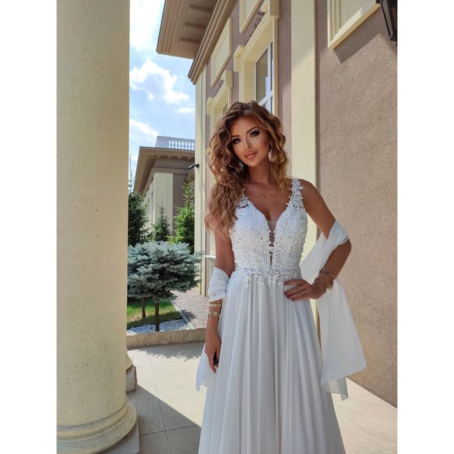 La robe longue de mariée Noa WHITE