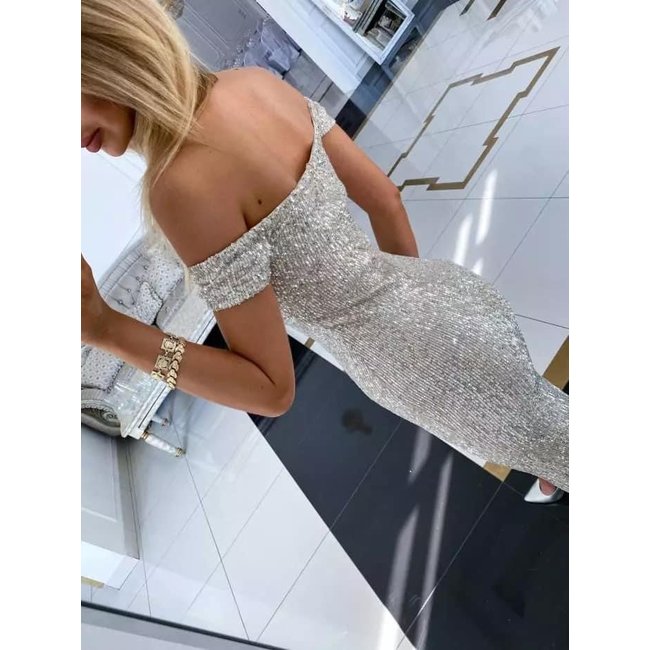 Robe longue de ceremonie Riviera SILVER