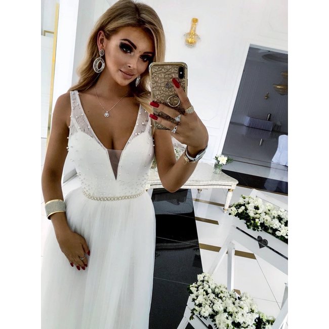 La robe longue de mariée Bugatti WHITE