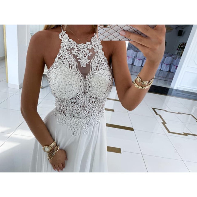 La robe longue de mariée Mercedes WHITE