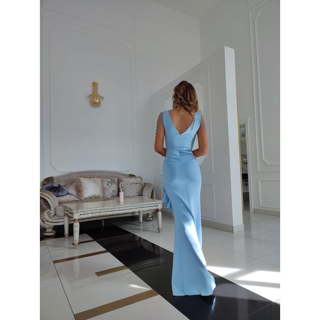 Long occasion dress Mona BLUE