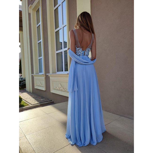 Feestjurk Noa long BLUE