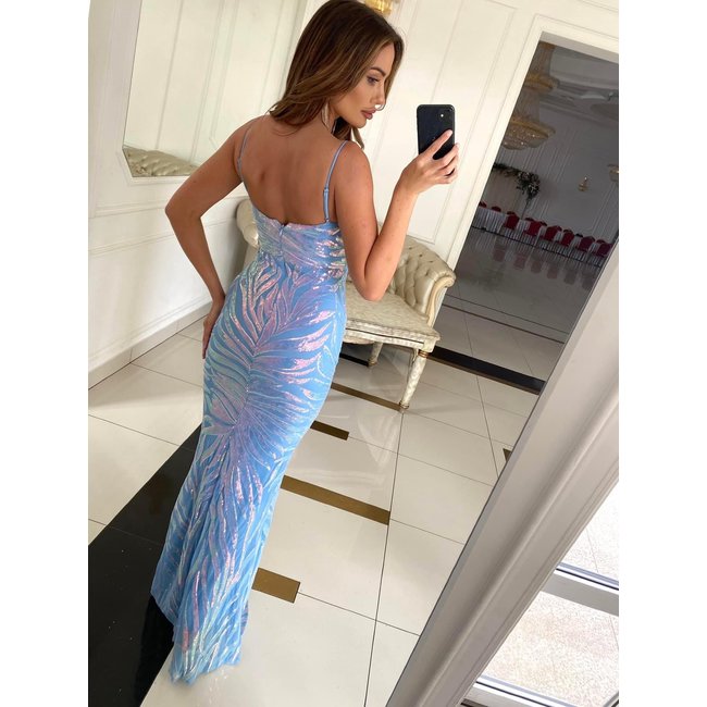 Robe longue de ceremonie Balbina BLUE