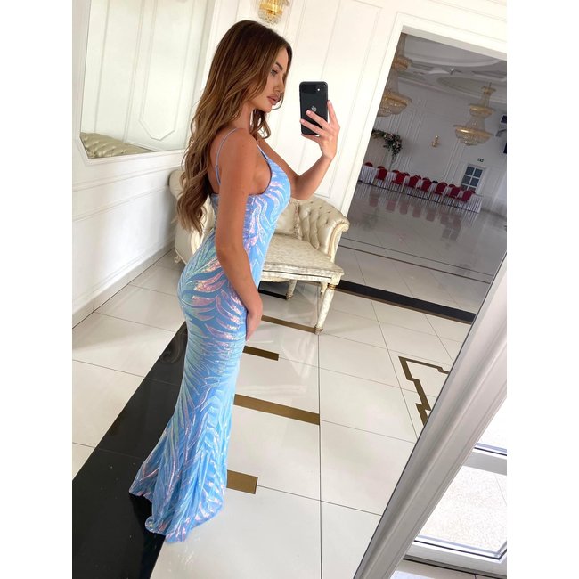 Robe longue de ceremonie Balbina BLUE