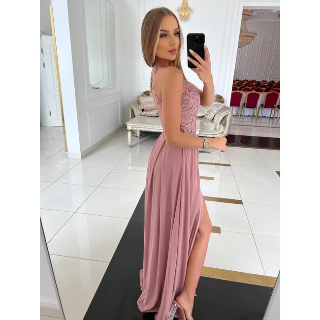 Robe longue de ceremonie Mclaren DIRTY PINK