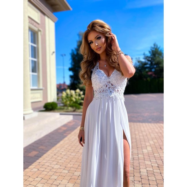 La robe longue de mariée Mclaren WHITE