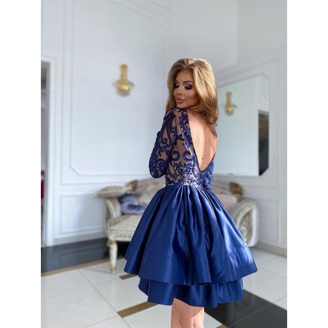 Short occasion dress Francesca NAVY BLUE