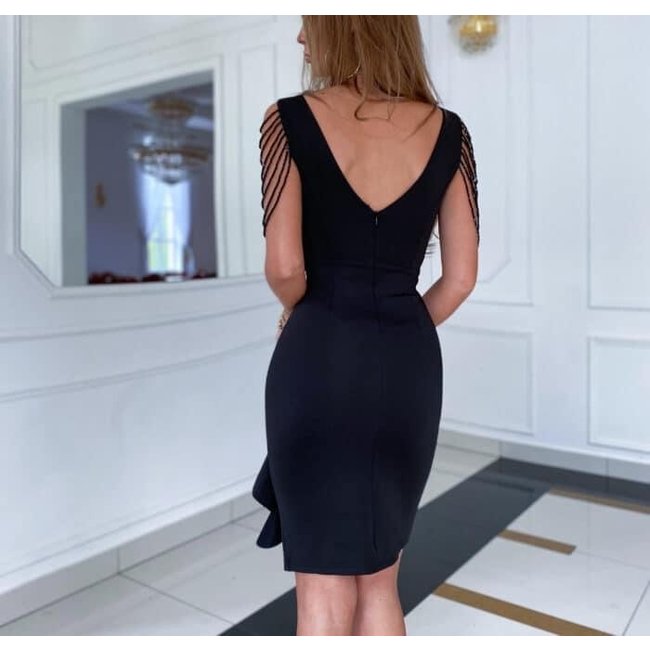 Short occasion dress Mona BLACK