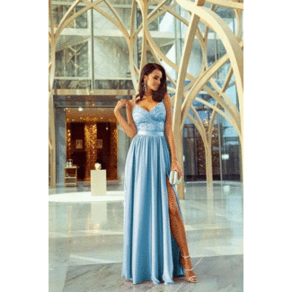 Long occasion dress Ashley BABY BLUE