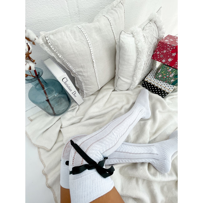 Overknee kousen WHITE