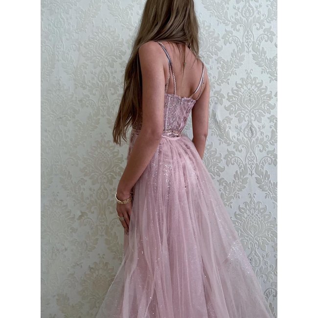 Feestjurk Fara long PINK