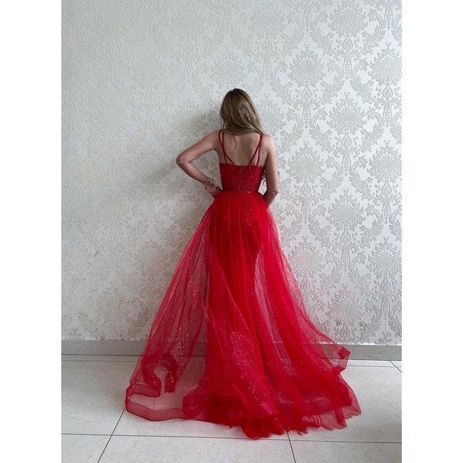 Long occasion dress Fara RED