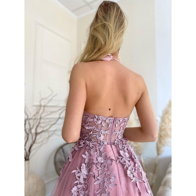 Robe courte de ceremonie Lolita DIRTY PINK