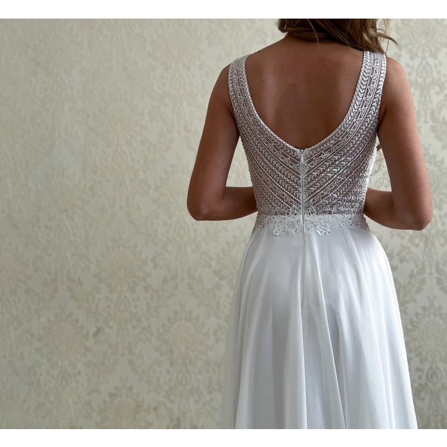 Trouwjurk Campari long WHITE