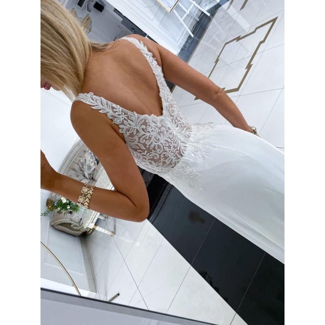 GRANDE TAILLE robe longue de mariée Royal WHITE