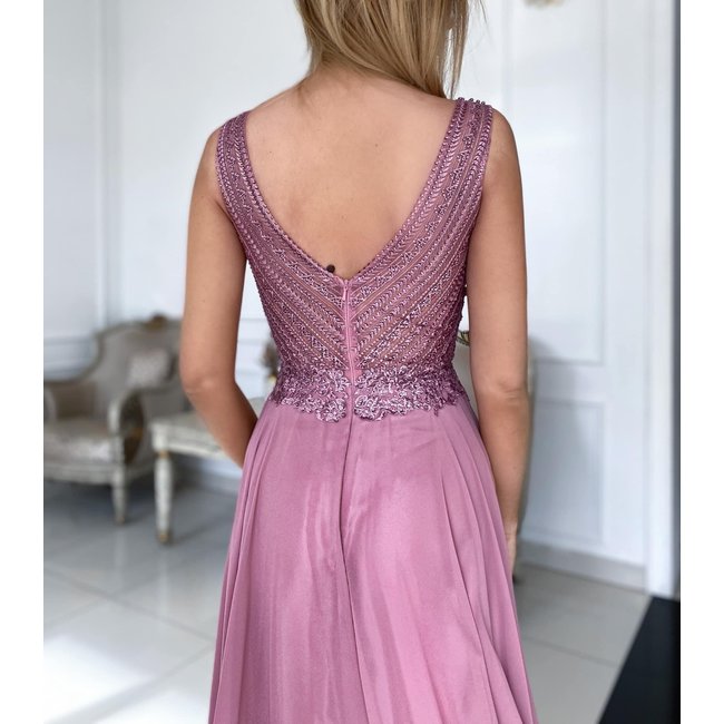 Robe longue de ceremonie Campari DIRTY PINK
