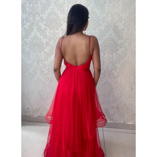 Feestjurk Bueno long RED