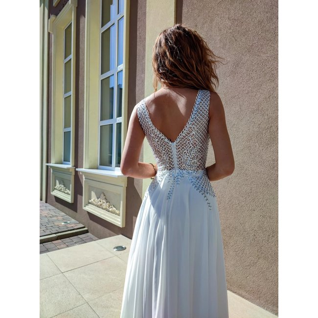 PLUS SIZE - Trouwjurk Queen long WHITE