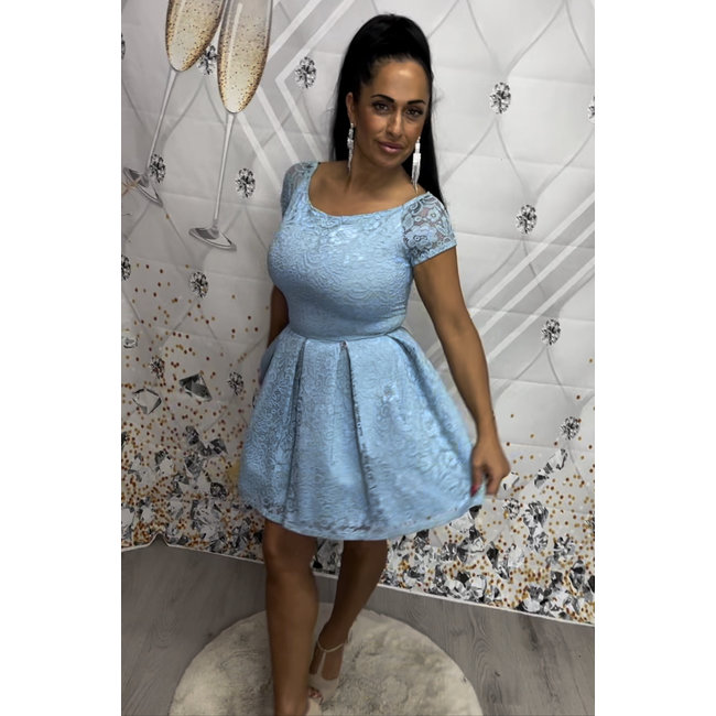 Feestjurk short Peyton BABY BLUE