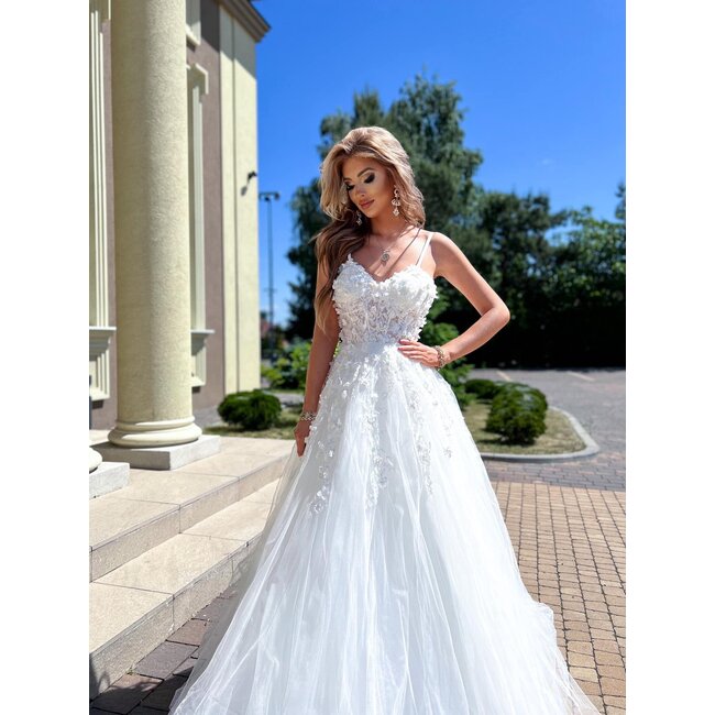 Trouwjurk Snowflake long WHITE