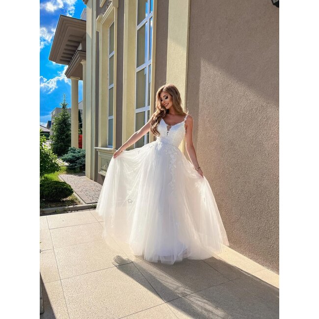 Long wedding dress Garden WHITE