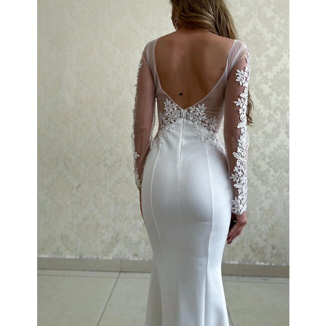 Trouwjurk Juliette long WHITE