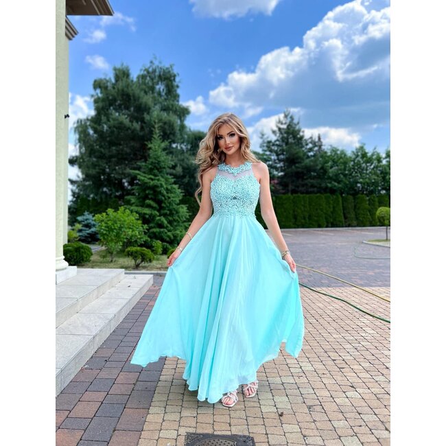 Robe longue de ceremonie Luna MINT
