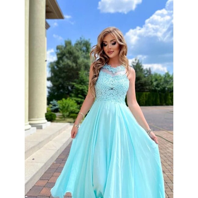 PLUS SIZE  feestjurk Luna long MINT