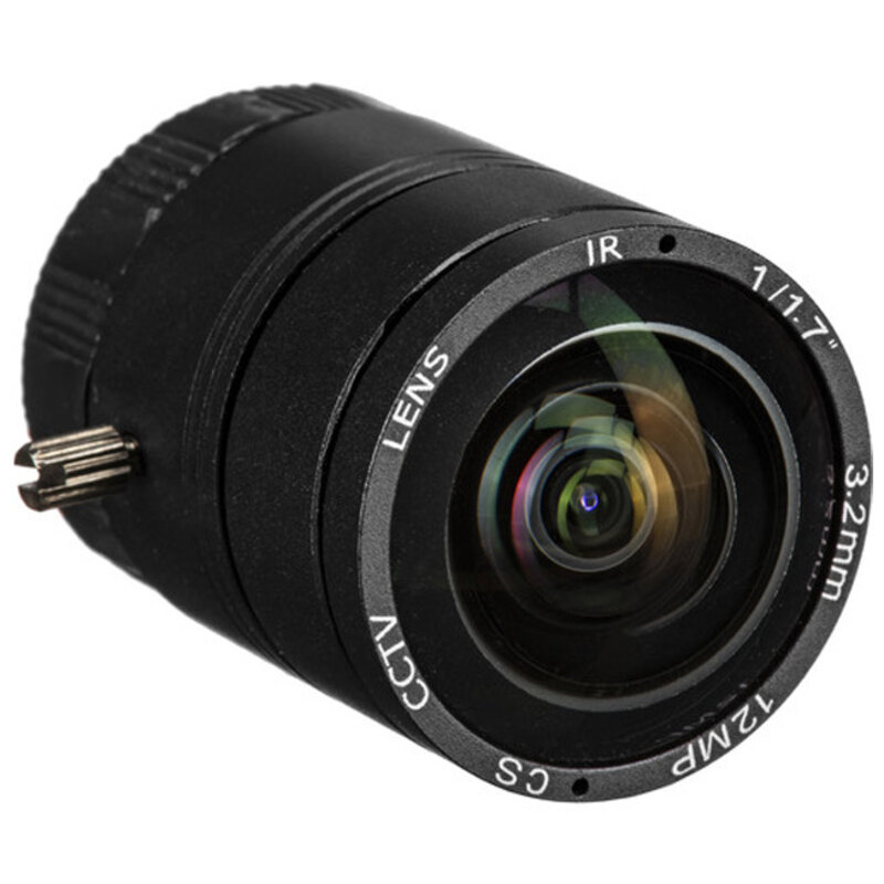 3.2mm F2.0 12MP 4K/UHD CS Mount Lens (AOV approx. 131°)