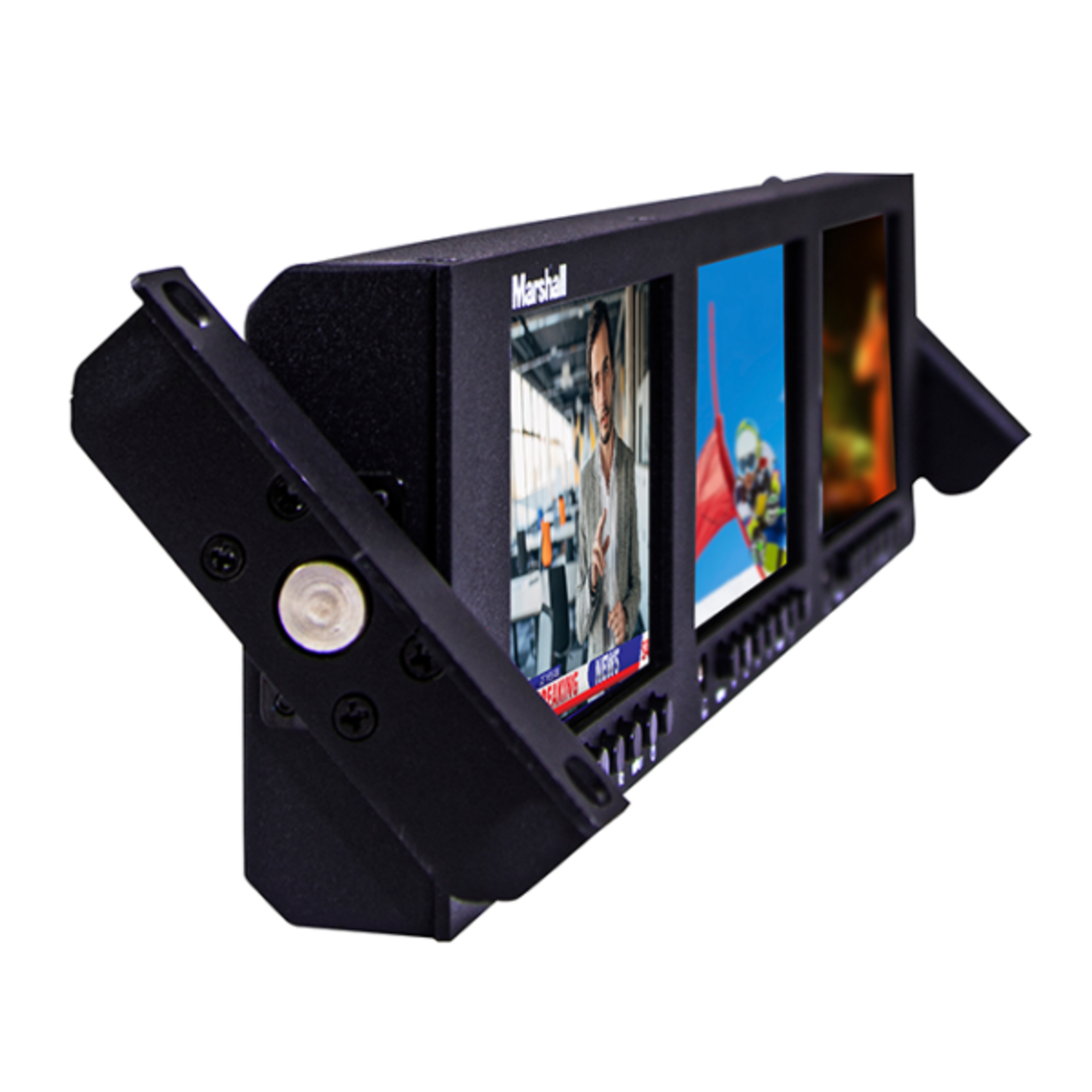 Marshall Triple 5″ Rackmountable Monitor with HDMI and 3G-SDI inputs