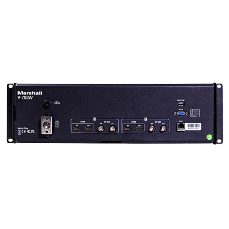 Dual 7″ Rackmount Monitor with HDMI and 3G-SDI and Inputs