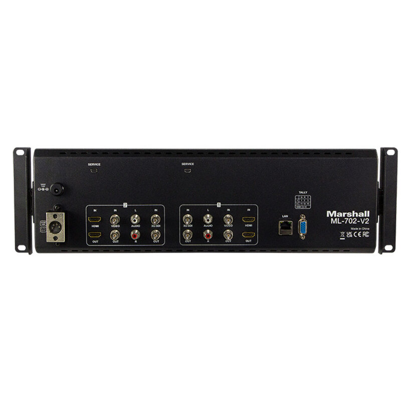 Dual 7" 1920x1200 LCD 3RU Rack Mount Monitor