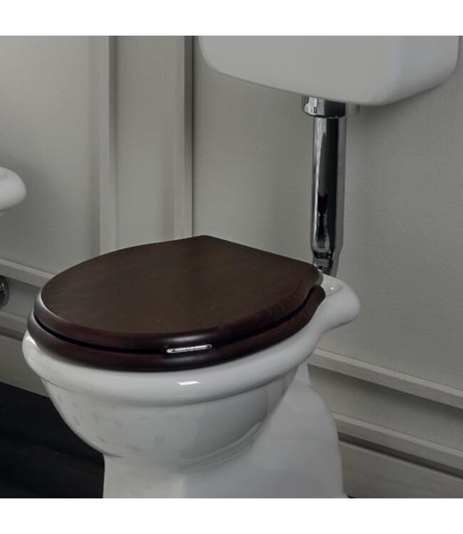 Toiletbril Toulon hout walnoot