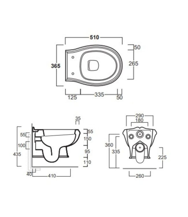 Hangtoilet Bexley WBSR3364
