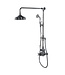 Douche met Thermostaatkraan Witte Hendels Opbouw | Mont Blanc Doucheset WB1850X1