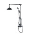 Douche met Thermostaatkraan Zwarte hendels Opbouw | Blackwell Doucheset WB1850X1