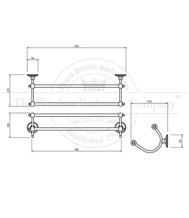 Handdoekhouder klassiek WBON617