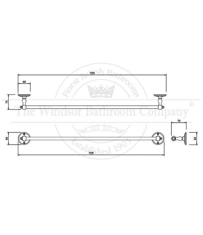 Handdoekhouder klassiek WBON616