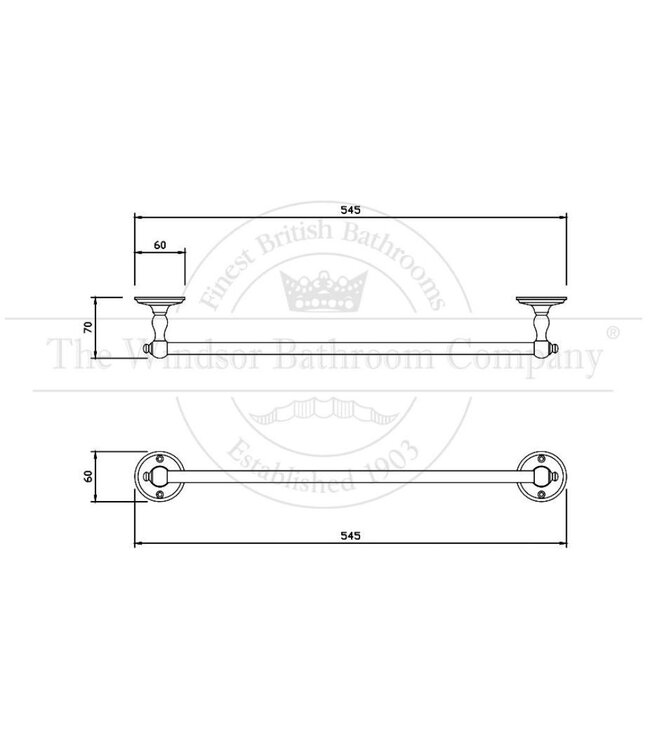 Handdoekhouder klassiek WBON606