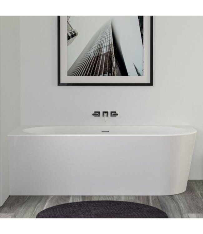 Hoekbad Clamecy links acryl 180cm