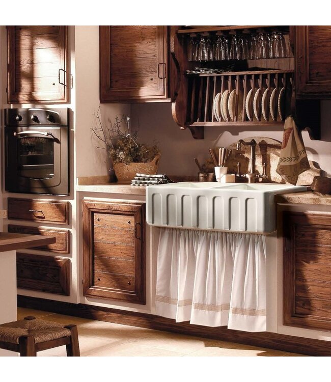 Dubbele spoelbak keuken opbouw 1003mm