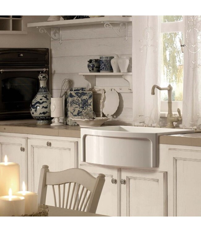 Enkele spoelbak keuken opbouw 758mm