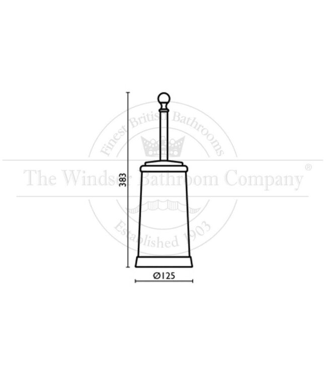 Toiletborstel met houder klassiek HS95252