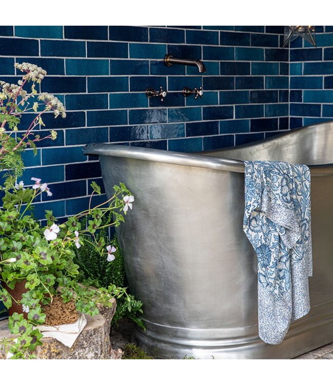 Tinnen badkuip 170cm