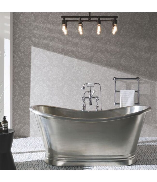 Tinnen badkuip 170cm