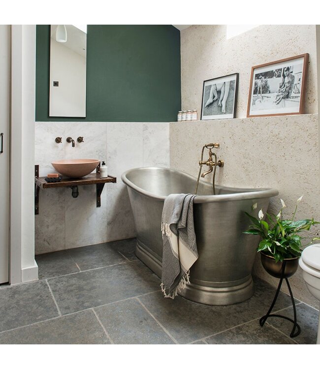 Tinnen badkuip 170cm